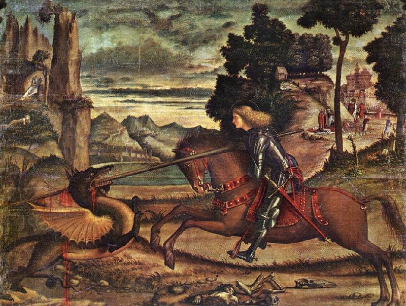 CARPACCIO, Vittore St George and the Dragon (detail) dfg